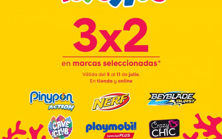 3x2 para todos los miembros - TOYSRUS